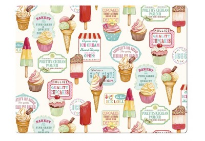 Creative Tops Retro Treats Work Top Saver (Toughened Glass)
